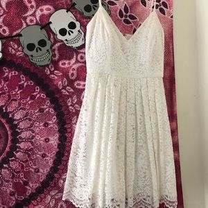 white lace dress 🤍